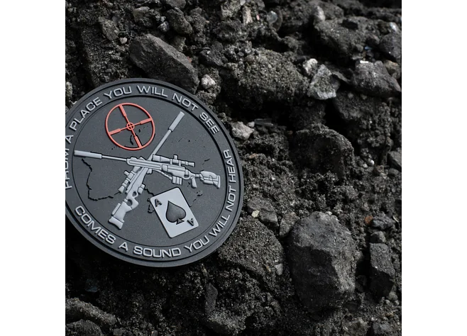 Нашивка M-Tac Ukraine Snipers PVC Black Фото 2